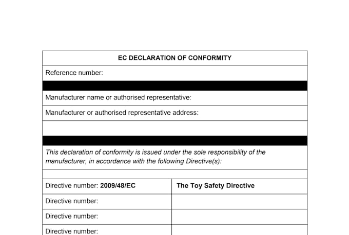 draft your eu declaration of conformity ce doc